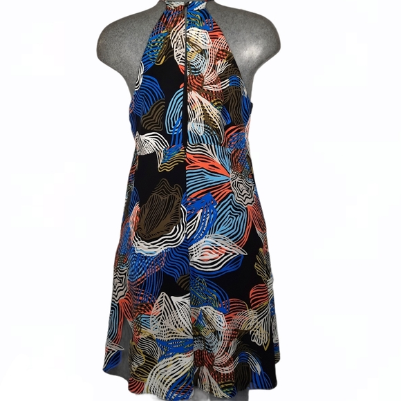 1.STATE floral print halter dress,size "M" - Picture 4 of 12